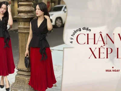 Váy Midi Xếp Ly Xu Hướng 2026