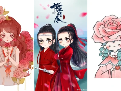 Tuyệt phẩm tranh chibi các loài hoa hồng đẹp nhất xu hướng 2026
